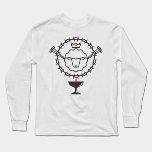 The Lamb of God who took upon himself the sin of the world, and the symbols of the sacrament Long Sleeve T-Shirt